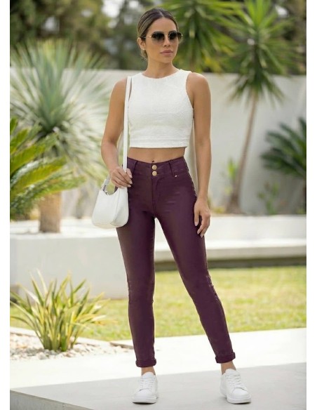 Pantalon Efecto Cuero Pitbull - PS7548