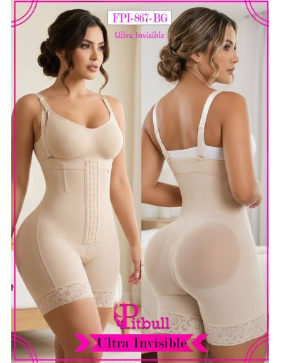Faja Pitbull FPI867 | Moldeo Invisible con Tirantes y Realce Total de Cintura y Glúteos 2