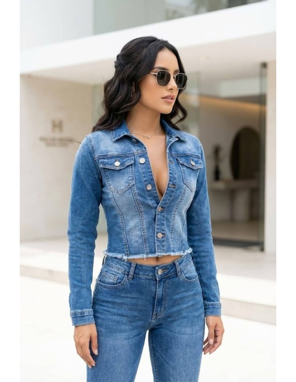 Chaqueta de Jean Pitbull CH7441 - ModaColombia