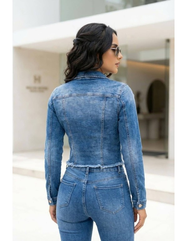 Chaqueta de Jean Pitbull CH7441 - ModaColombia