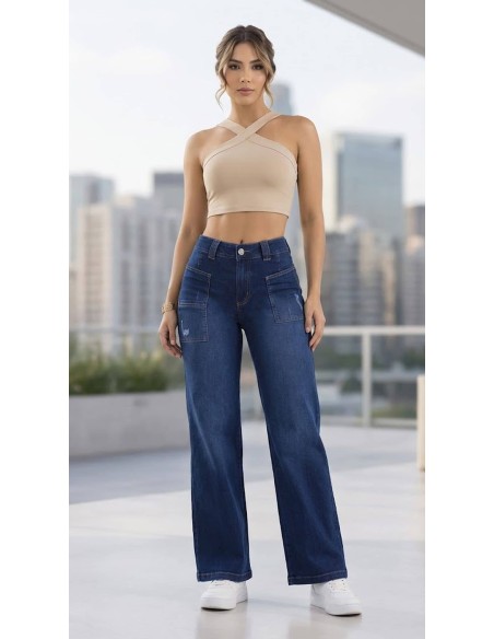 Pantalón Pitbull Bota Campana PC7714 | Realce Colombiano