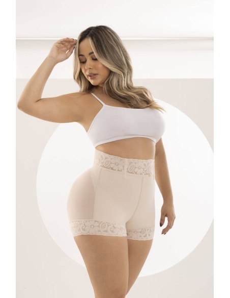 Faja Pitbull FPI-862 | Reducción de Cintura, Moldeo Invisible y Encaje Delicado