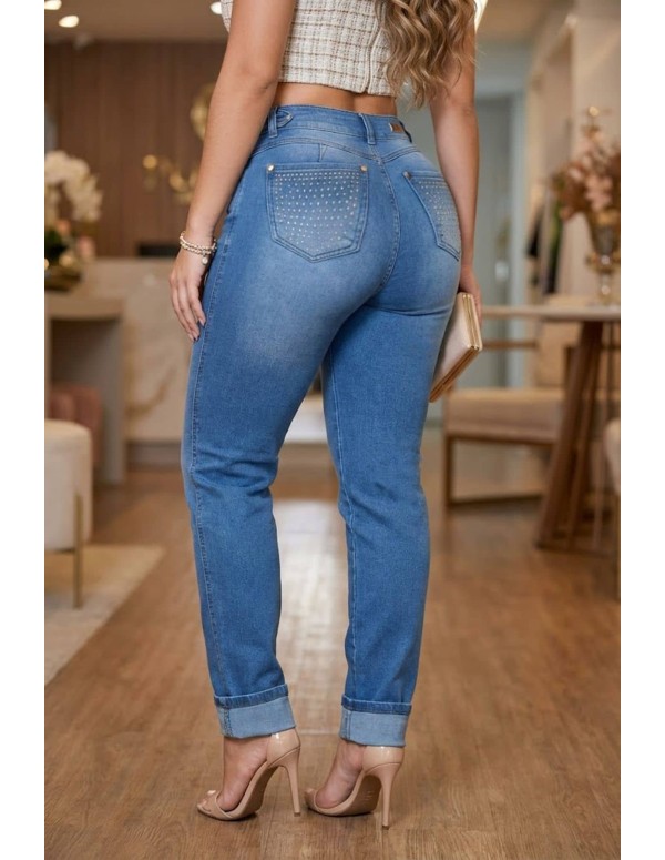 Pantalón Colombiano Pitbull PB7742 | Jean Push Up Realce