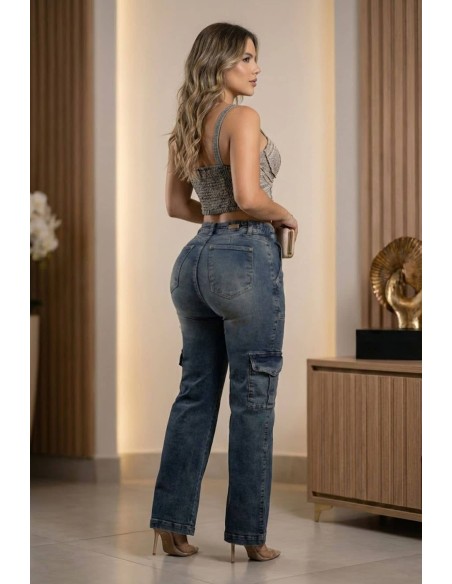 Pantalón Colombiano Push Up Pitbull PC7739 | Realce Natural
