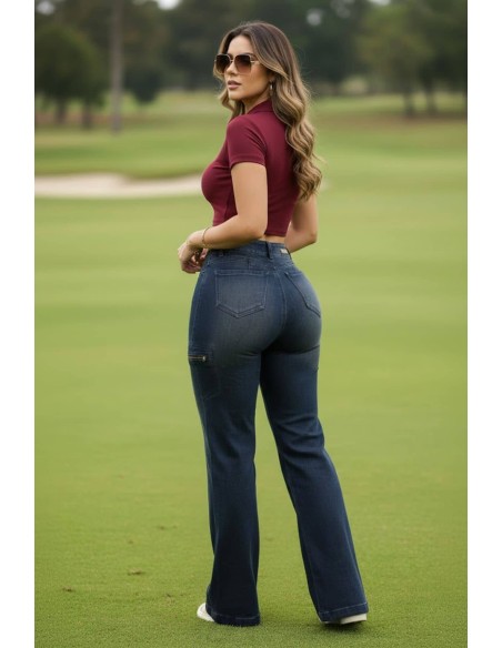 Jeans Colombianos Pitbull PC 7754 | Pantalón Levanta Cola Push Up