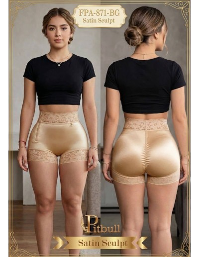 Faja Short Pitbull Satin Sculpt FPA-871 | Ultra Lift Premium 2