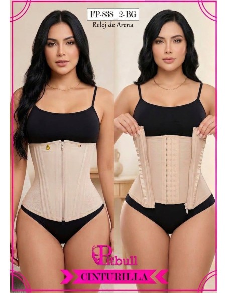 Faja Cinturilla Pitbull FP838_2 | Espalda Alta Reloj de Arena