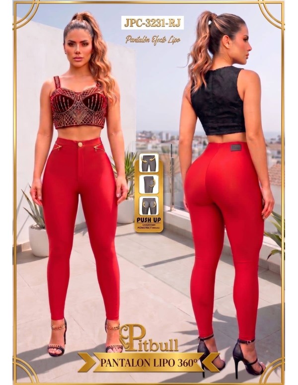 Pantalón Legging Negro Efecto Lipo 360° Pitbull JPC3231 - Skinny