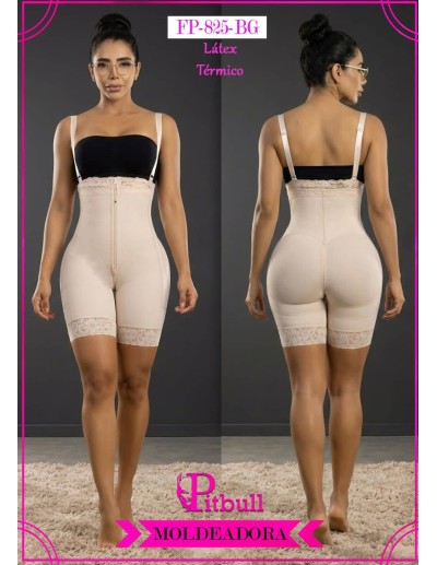 Faja Pitbull FP-825 con Látex en Abdomen | Moldeo Firme y Realce Natural 2