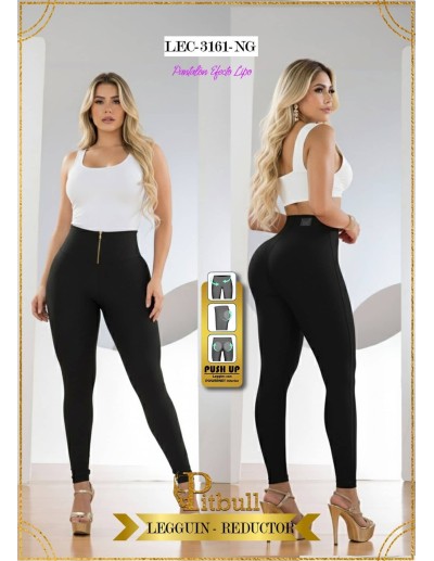 Leggin Efecto Lipo Colombiano Pitbull LEC3161 | Push Up | Cintura Alta