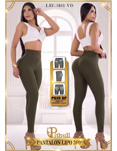 Leggin Efecto Lipo Colombiano Pitbull LEC3161 | Push Up | Cintura Alta 2