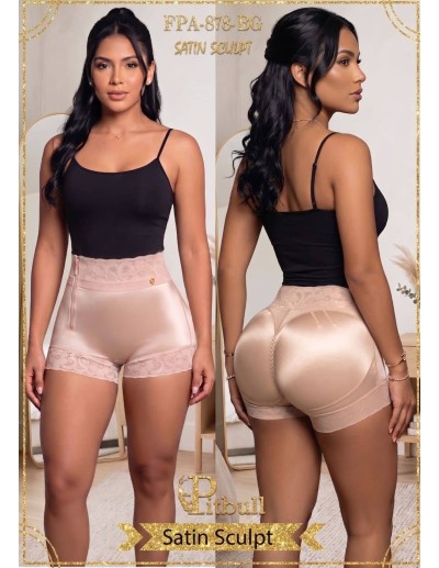 Faja Short Pitbull FPA-878 Satin Sculpt | Realce de Lujo