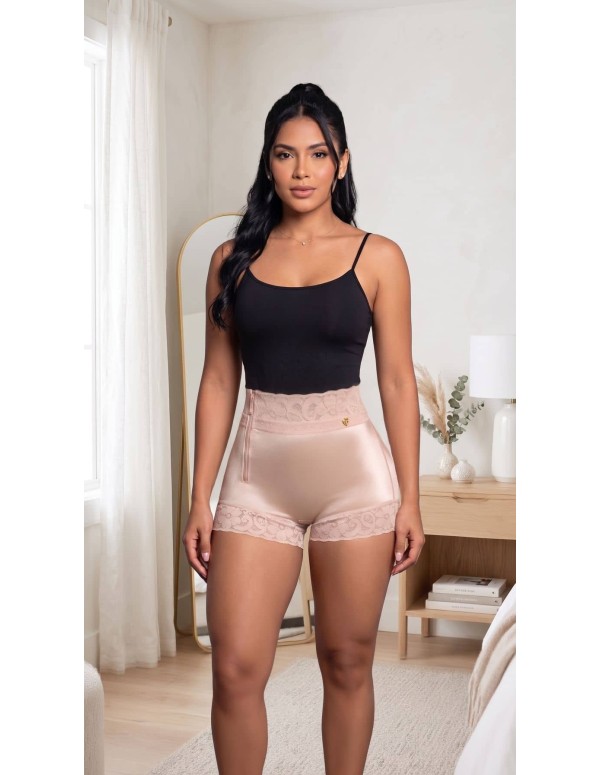 Faja Short Pitbull FPA-878 Satin Sculpt | Realce de Lujo