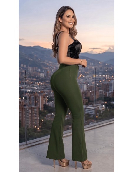 Pantalón Lipo 360 Pitbull Negro JPB-3236 | Campana Push-Up