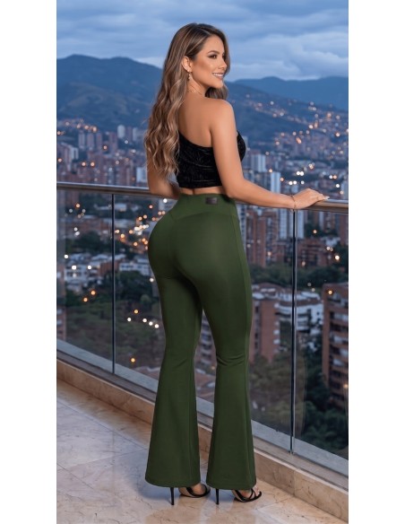 Pantalón Lipo 360 Pitbull Negro JPB-3236 | Campana Push-Up