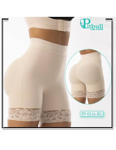 faja short pitbull beige fp0316