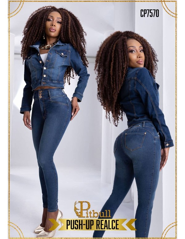 Conjunto Vaquero Manga Larga Pitbull-...