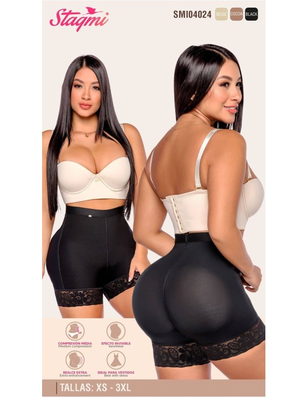 Panty tipo Short INVISIBLE Stagmi | SMI04024 Realce Natural y Comodidad Absoluta |  