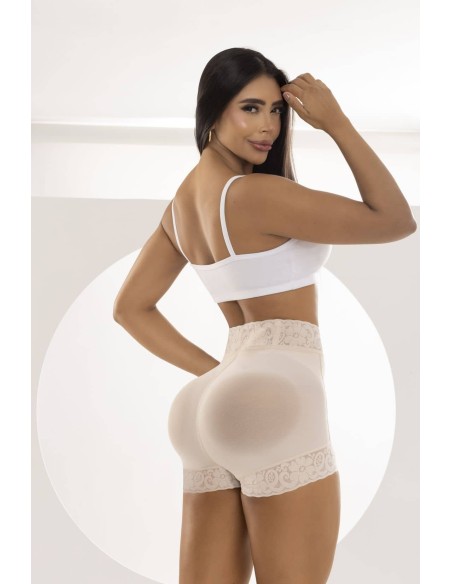 faja reductora colombiana efecto invisible beige trasera fpi862_2