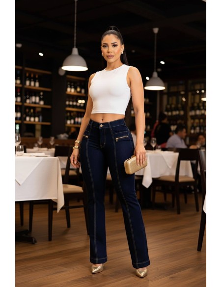 pantalon colombiano pitbull delantero azul pc7732