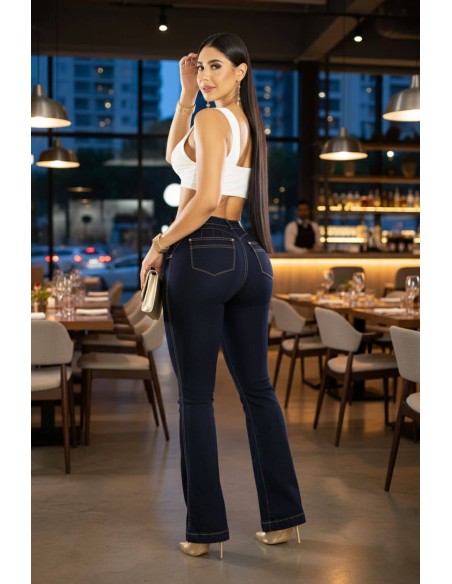 pantalon colombiano pitbull trasera azul pc7732