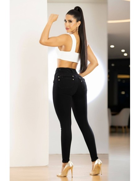 pantalon colombiano pitbull trasera negro ptf7712