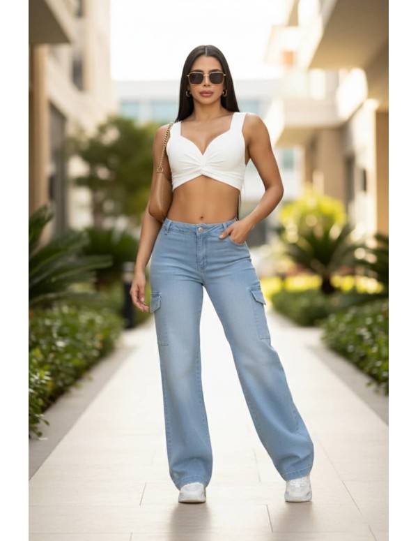 pantalon colombiano pitbull delantero azul pc7724