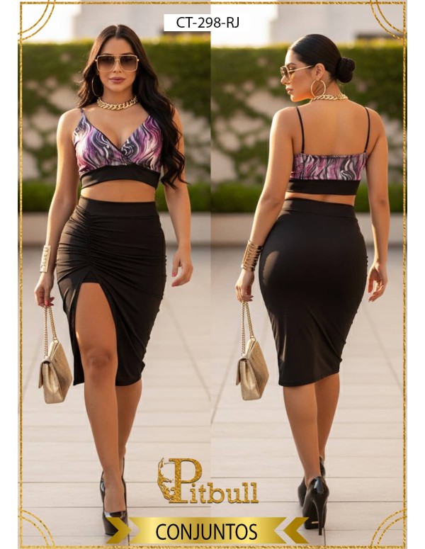 conjunto capoheira rojo ct298