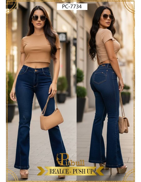 jean colombiano pitbull azul pc7734