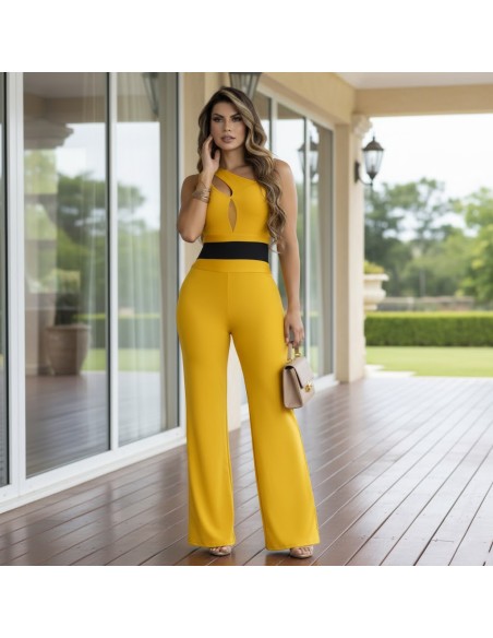 enterizo lycra delantero amarillo et5111