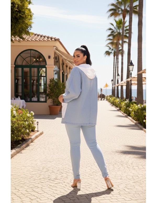 Chaqueta Pitbull Azul | Chaqueta Colombiana De Moda | CH7445