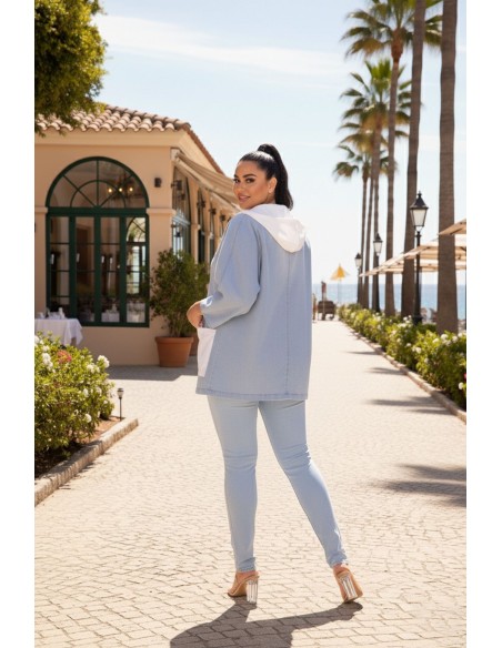 Chaqueta Pitbull Azul | Chaqueta Colombiana De Moda | CH7445