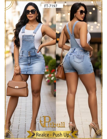 Overol Falda Short en Vaquero FT7197