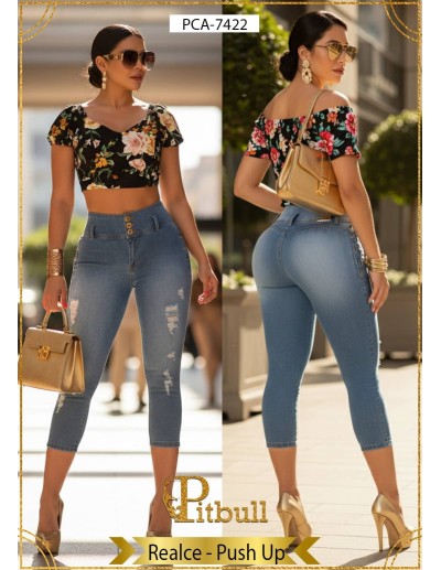 Pantalon Capri Push Up Pitbull - PCA7422