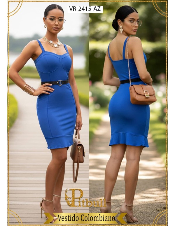 Vestido Falda Recogida - VR2415