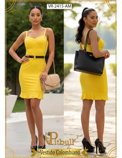 Vestido Falda Recogida - VR2415 2