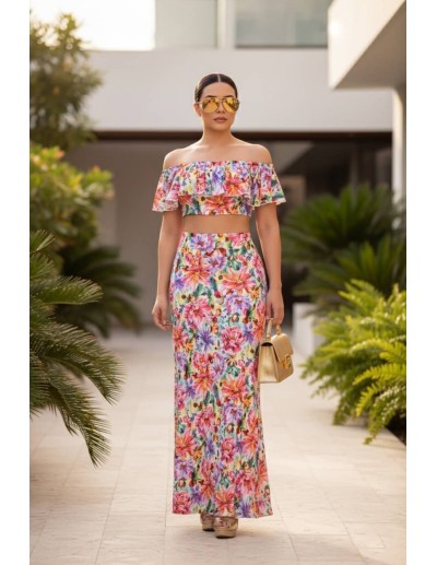 Conjunto en Lycra Falda Larga - CT305 2