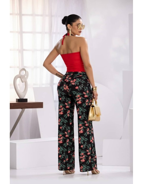 Conjunto Pitbull CL300 | Diseño Floral con Realce y Estilo Colombiano