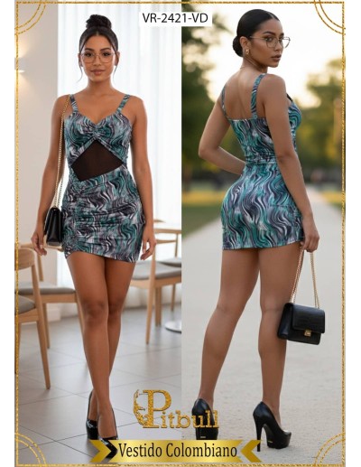 Vestido Falda Recogida - VR2421 2