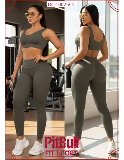 Conjunto Deportivo Pitbull DC1002  Tela Seamless para Máximo Confort