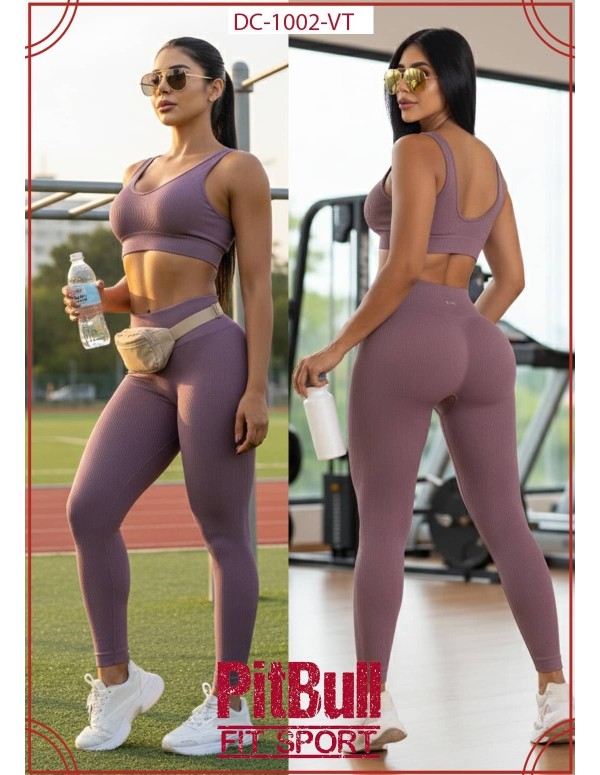 Conjunto Deportivo Pitbull DC1002  Tela Seamless para Máximo Confort