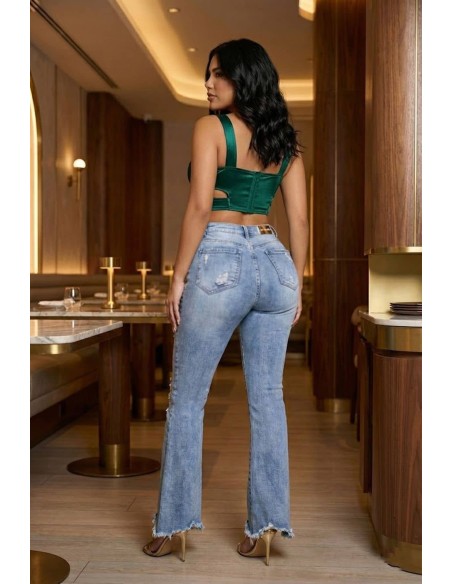 Pantalon Cintura Alta Pitbull PB7573