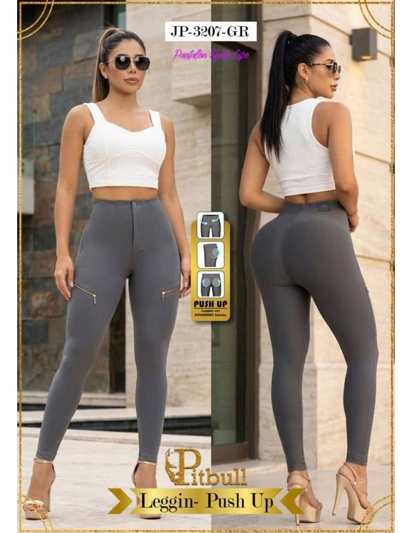Leggins efecto lipo negro | Pitbull JP3207 | Moldea tu figura con estilo