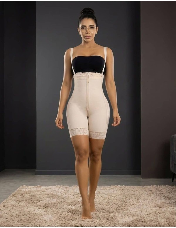 Faja Pitbull FP-825 con Látex en Abdomen | Moldeo Firme y Realce Natural
