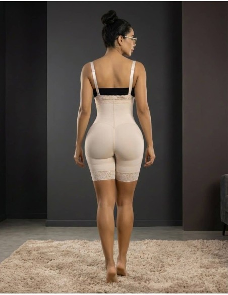 Faja Pitbull FP-825 con Látex en Abdomen | Moldeo Firme y Realce Natural