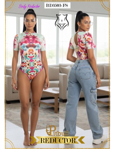Body reductor colombiano Pitbull Ref. BD3503 | Elegancia que realza tu figura