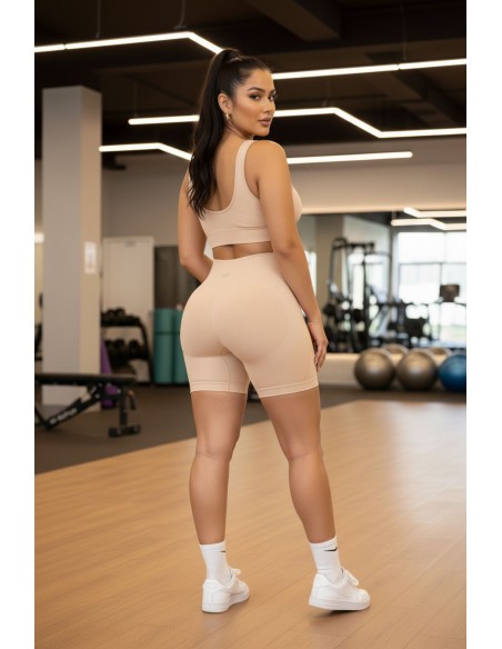 Pitbull DCS1007 | Conjunto deportivo seamless de top y biker con realce

