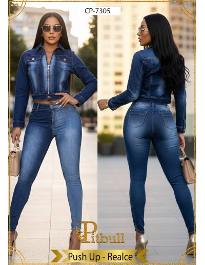 onjunto Vaquero Pitbull CP-7299 | Realce Push Up Colombiano