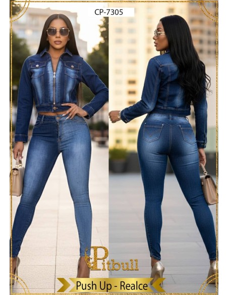 onjunto Vaquero Pitbull CP-7299 | Realce Push Up Colombiano