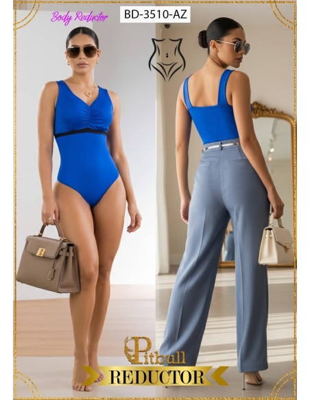 Body Reductor Pitbull - Cintura Perfecta Escote V BD3510